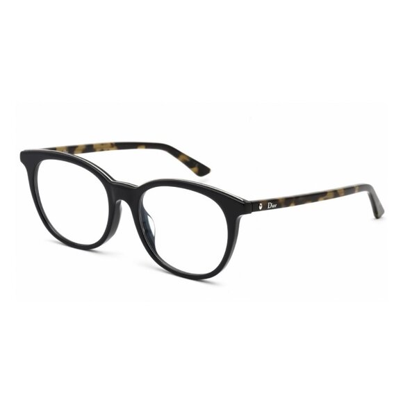 NEW AUTHENTIC DIOR MONTAIGNE 41 0CF2 BLUE CLEAR ROUND WOMEN DIOR EYEGLASSES - Picture 1 of 3